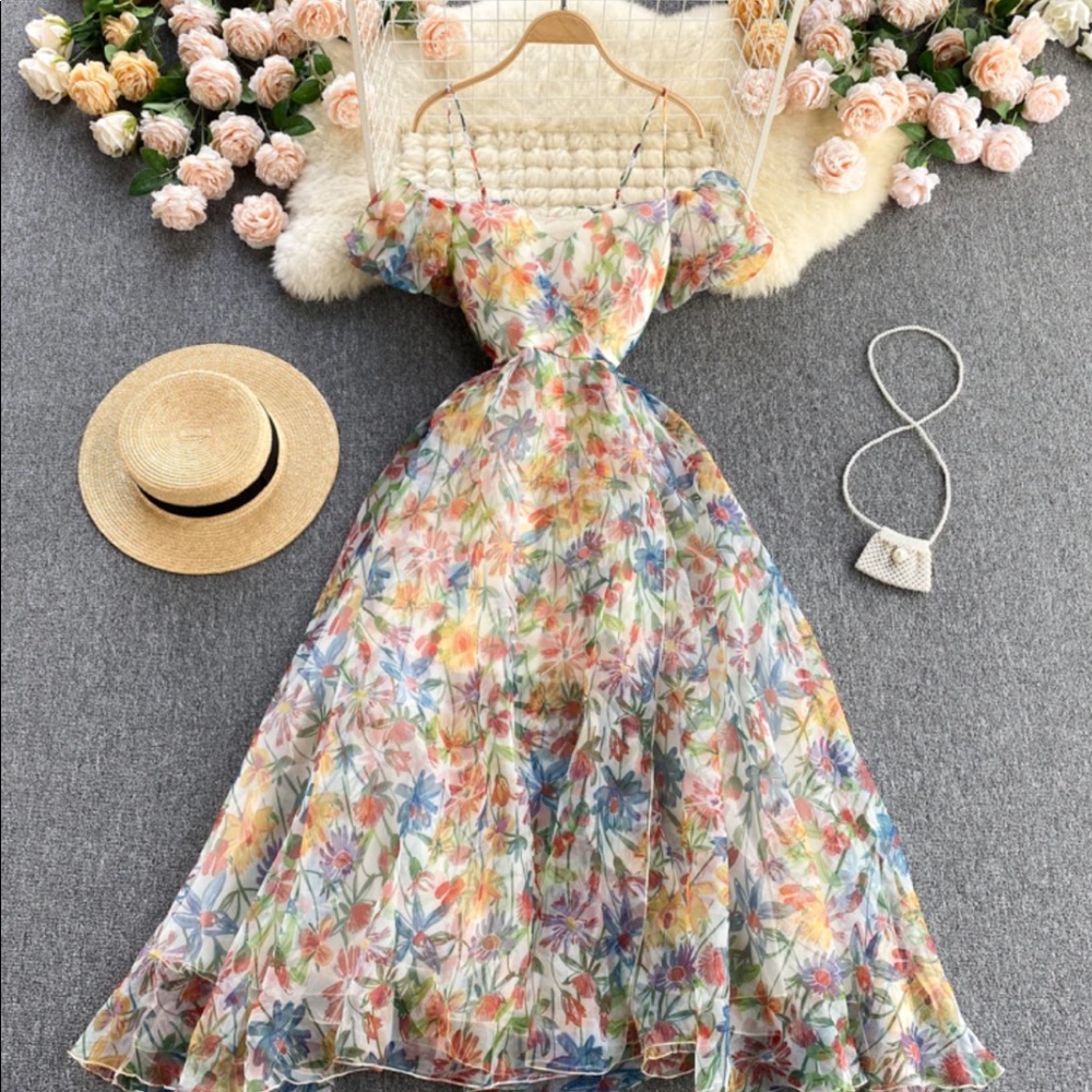All Pretty Girls Amber Off-Shoulder Open Back Dress